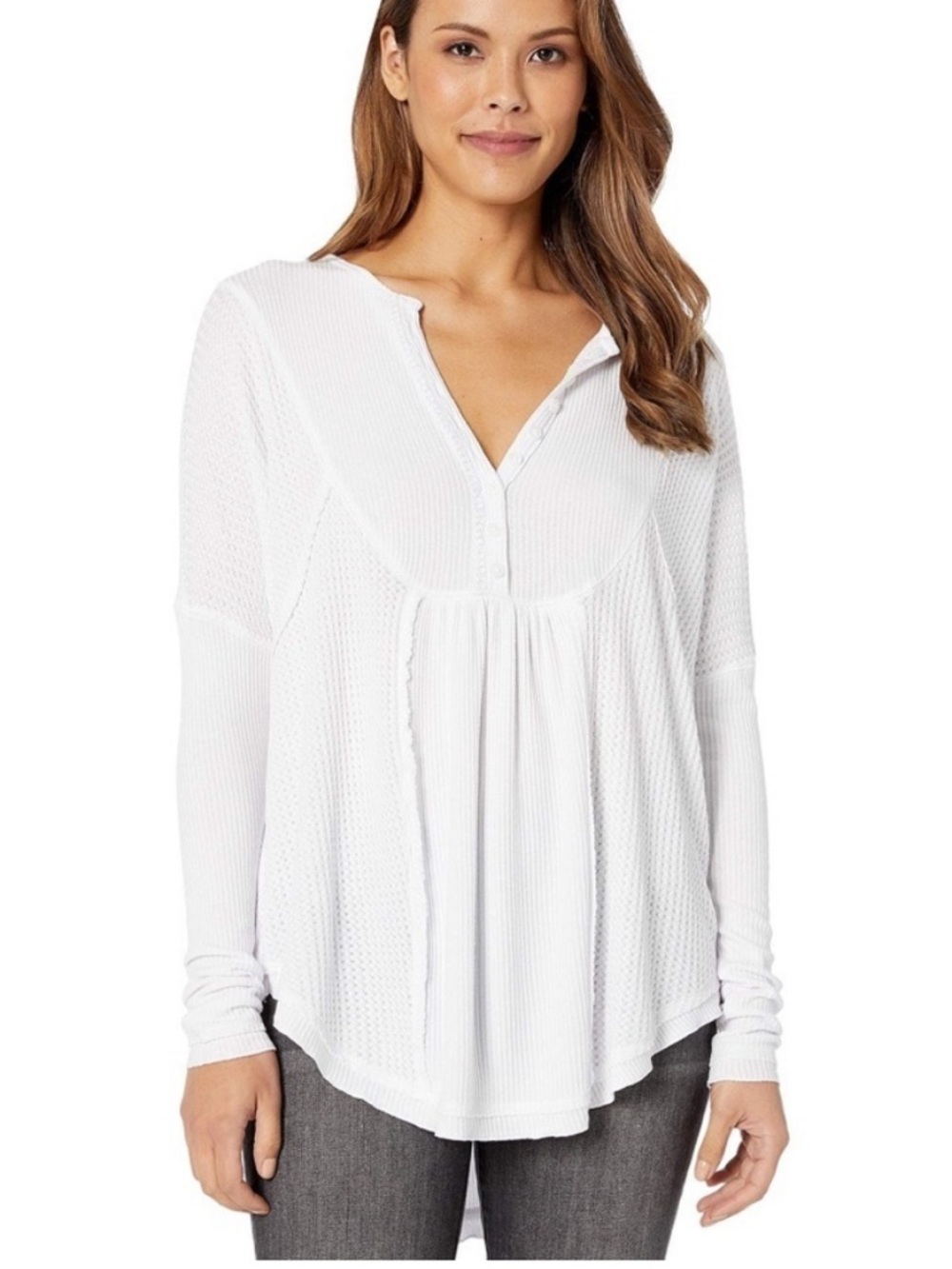 free people leo henley tee